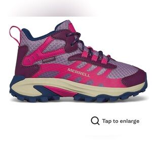 Merrell Big Kids' Moab Speed 2 Mid Waterproof Hiking Shoes